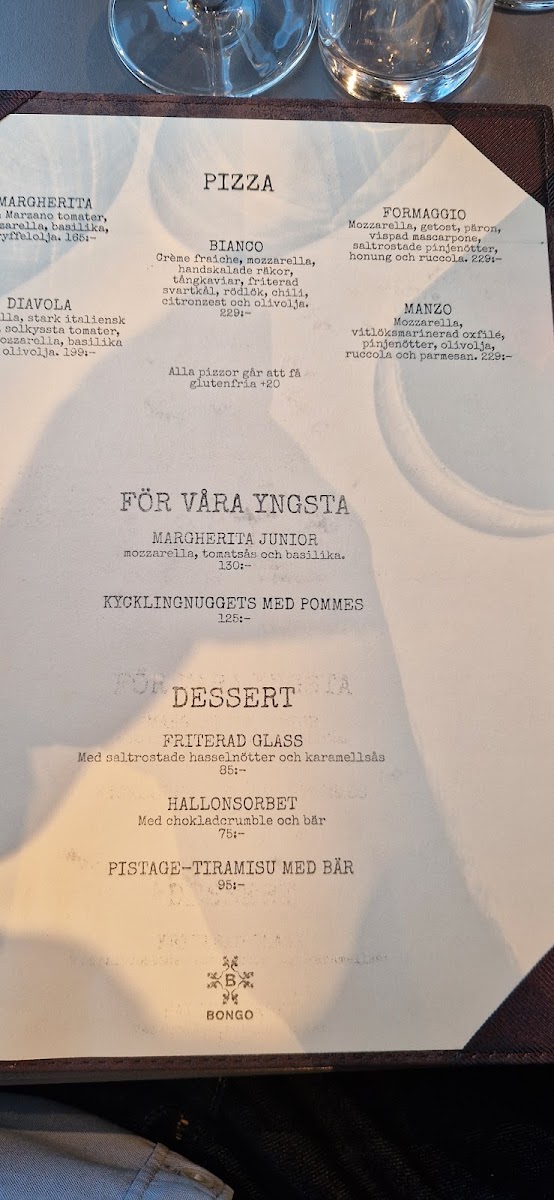 Menu - Bongo | Kök & Bar photo 1